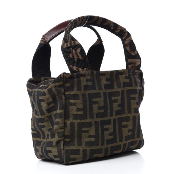 Rare vintage fendi zucca mini canvas purse - Picture 2 of 6